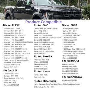 ROPODE Short Antenna Replacement | Sleek Low-Profile Design for Chevy, GMC, Ford & Ram Trucks
